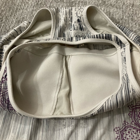 Athleta Purple Medallion Racerback Tank Top Size Large Boho Athletic - Picture 4 of 6